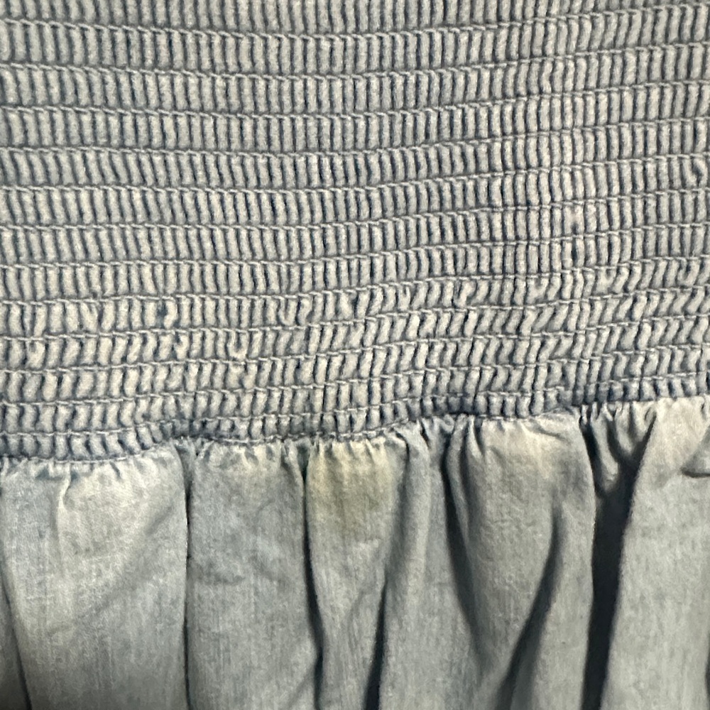 GAP Light Blue fit and flare Dress - Picture 8 of 8